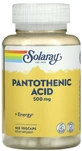 Пантотенова кислота Solaray Pantothenic Acid 500 мг, 100 вегетаріанських капсул