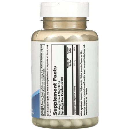 Оротат магния KALMagnesium Orotate 200, 200 мг, 120 вегетарианских капсул (50 мг на капсулу): цены и характеристики
