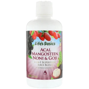 Ноні, Мангостін, Годжі, Асаи Life Time Vitamins, 946 мл