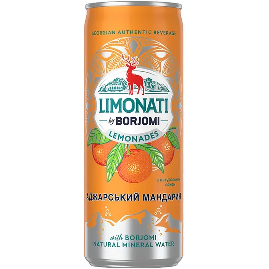 Лимонад Borjomi Limonati Аджарський Мандарин 330 мл: ціни та характеристики