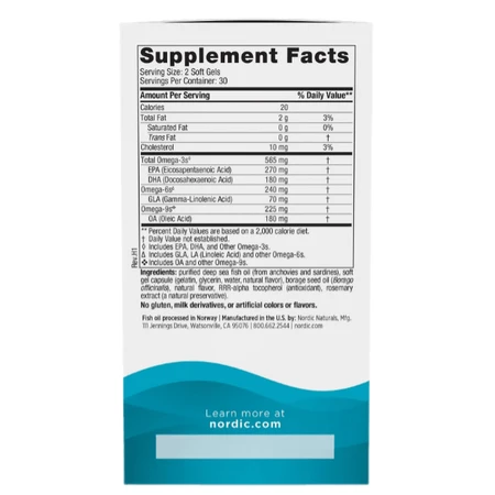 Омега 3 6 9 Nordic Naturals Complete Omega 1000 мг, лимон, 180 капсул: ціни та характеристики