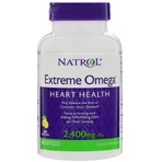Омега Extreme Natrol Extreme Omega 2400 мг, лимон, 60 капсул: цены и характеристики