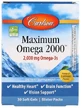 Омега-3 Carlson Maximum Omega 2000 мг, с натуральным вкусом лимона, 30 гелевых капсул