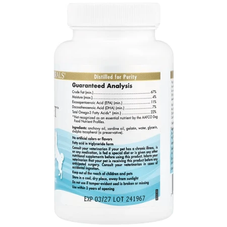 Омега-3 для собак Nordic Naturals Omega-3 Pet, 90 капсул: цены и характеристики