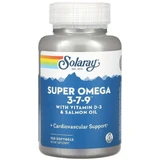 Омега 3-7-9 з вітаміном D-3 Solaray Super Omega 3-7-9, 120 гелевих капсул