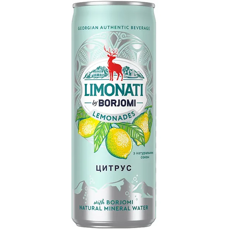 Лимонад Borjomi Limonati Цитрус 0.33 л: цены и характеристики
