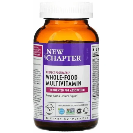 Мультивітамінний комплекс New Chapter Postnatal MultiVitamin, постнатальний, 192 таблетки: ціни та характеристики