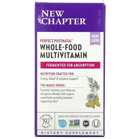 Мультивітамінний комплекс New Chapter Postnatal MultiVitamin, постнатальний, 192 таблетки: ціни та характеристики