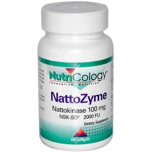 НаттоЗім Nutricology NattoZyme, 180 гелевих капсул