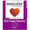 Презервативи Masculan Особливо міцні з пухирцями Extra Double Protection 3 шт.