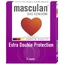 Презервативи Masculan Особливо міцні з пухирцями Extra Double Protection 3 шт.