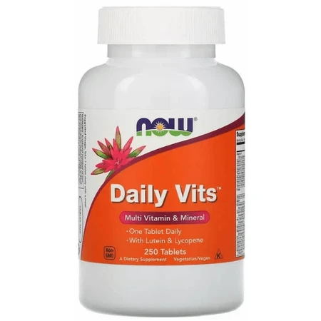  Мультивітаміни і мінерали Now Foods Daily Vits, 250 таблеток: ціни та характеристики