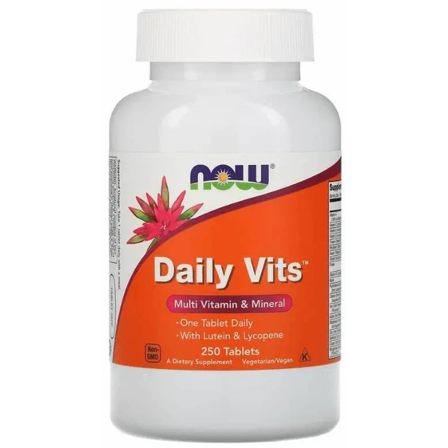  Мультивітаміни і мінерали Now Foods Daily Vits, 250 таблеток: ціни та характеристики