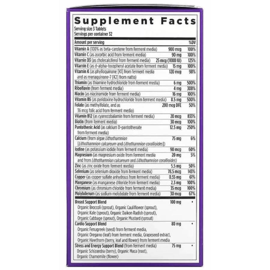 Мультивитамины для женщин II 40+ New Chapter Woman II Multivitamin, 96 таблеток: цены и характеристики