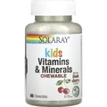 Мультивітаміни для дітей Solaray Children's Vitamins and Minerals, смак вишні, 60 жувальних таблеток