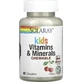 Мультивитамины для детей Solaray Children's Vitamins and Minerals, вкус вишни, 60 жевательных таблеток