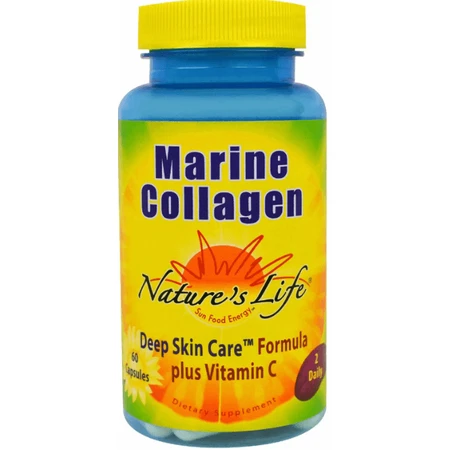Морський колаген Nature's Life Marine Collagen, 60 капсул: ціни та характеристики