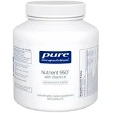 Витаминно-минеральный комплекс с витамином К Pure Encapsulations Nutrient 950 with Vitamin K,  для оптимального здоровья, 180 капсул