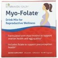 Питьевая смесь Мио-инозитол Fairhaven Health Myo-Folate для репродуктивного здоровья, без ароматизаторов, 30 пакетов по 2.4 г