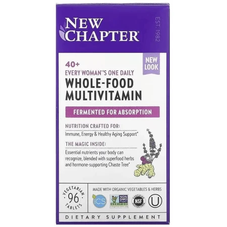 Мультивитамины для женщин 40+ New Chapter One Daily Multi, 1 в день, 96 таблеток: цены и характеристики