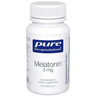 Мелатонин Pure Encapsulations Melatonin 3 мг, 60 капсул
