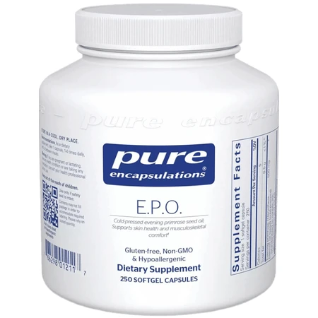 Олія Примули Вечірньої Pure Encapsulations EPO Evening Primrose Oil, 250 капсул: ціни та характеристики
