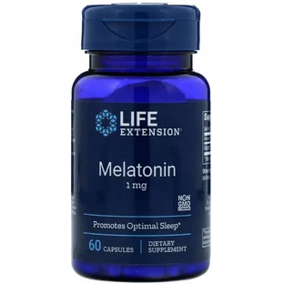 Мелатонин Life Extension Melatonin 1 мг, 60 капсул
