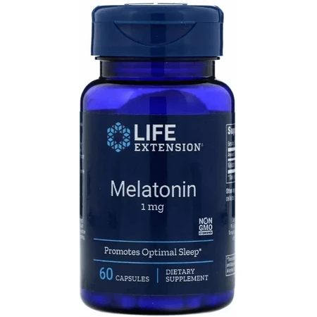 Мелатонин Life Extension Melatonin 1 мг, 60 капсул: цены и характеристики