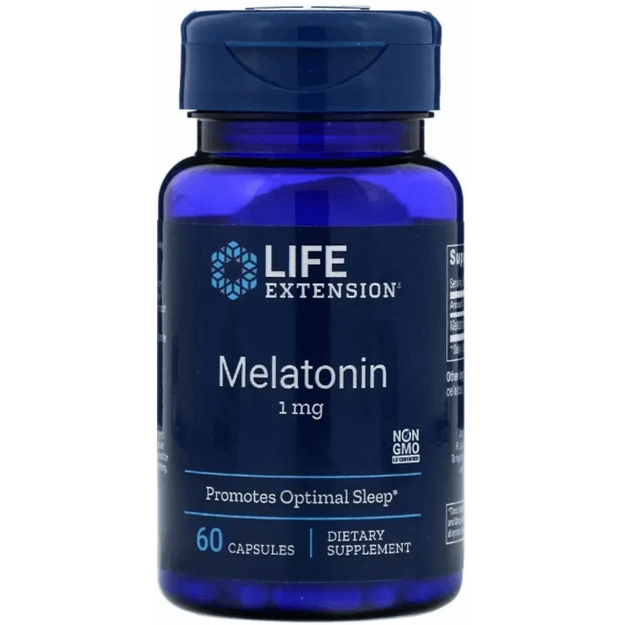 Мелатонин Life Extension Melatonin 1 мг, 60 капсул: цены и характеристики