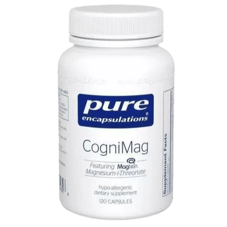 Магній-L-треонат Pure Encapsulations Cogni Mag, для підтримки навчання та пам'яті, 120 капсул: ціни та характеристики