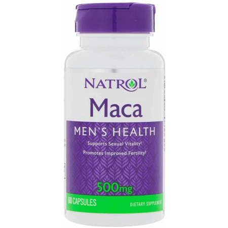 Мака перуанська Natrol Maca 500 мг, 60 капсул: ціни та характеристики