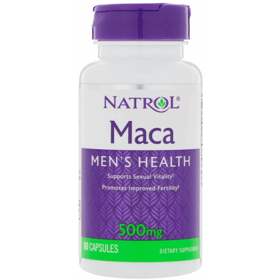 Мака перуанська Natrol Maca 500 мг, 60 капсул: ціни та характеристики