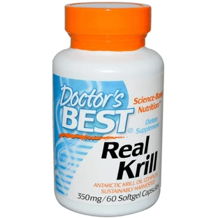 Масло криля Doctor's BestReal Krill 350 мг, 60 капсул