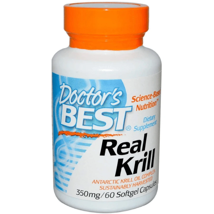 Масло криля Doctor's BestReal Krill 350 мг, 60 капсул: цены и характеристики