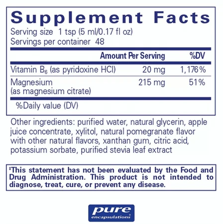 Магній рідкий Pure EncapsulationsMagnesium liquid, 240 мл: ціни та характеристики