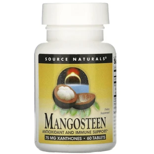 Мангостін Source Naturals Mangosteen 187,5 мг, 60 таблеток