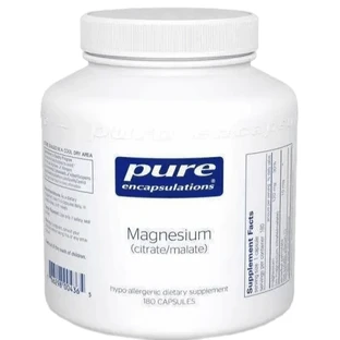 Магній цитрат/малат Pure Encapsulations Magnesium citrate/malate, 180 капсул