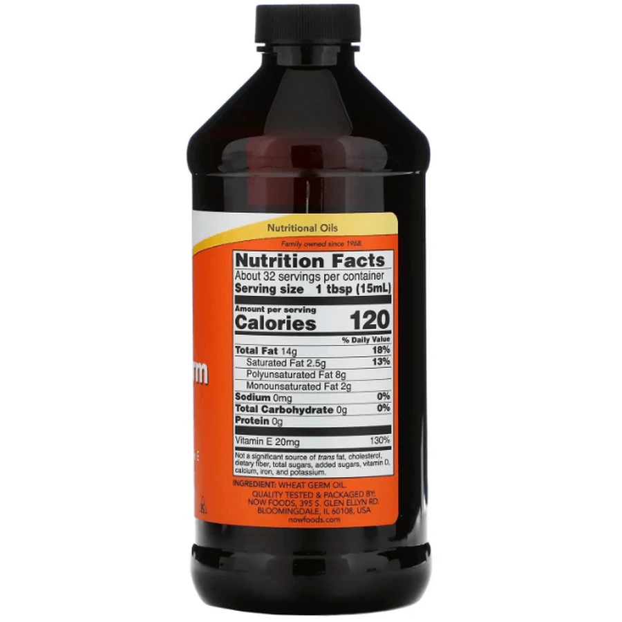 Масло зародышей пшеницы Now Foods Wheat Germ Oil, 473 мл: цены и характеристики