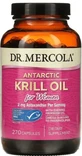 Масло криля антарктическое Dr. Mercola Krill Oil, для женщин, 270 капсул