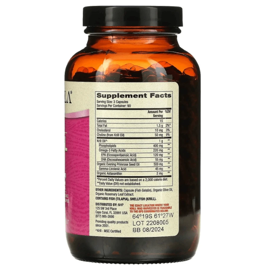 Масло криля антарктическое Dr. Mercola Krill Oil, для женщин, 270 капсул: цены и характеристики