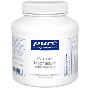 Магній Кальцій Pure Encapsulations Calcium Magnesium (citrate/malate), 180 капсул