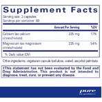 Магній Кальцій Pure Encapsulations Calcium Magnesium (citrate/malate), 180 капсул: ціни та характеристики
