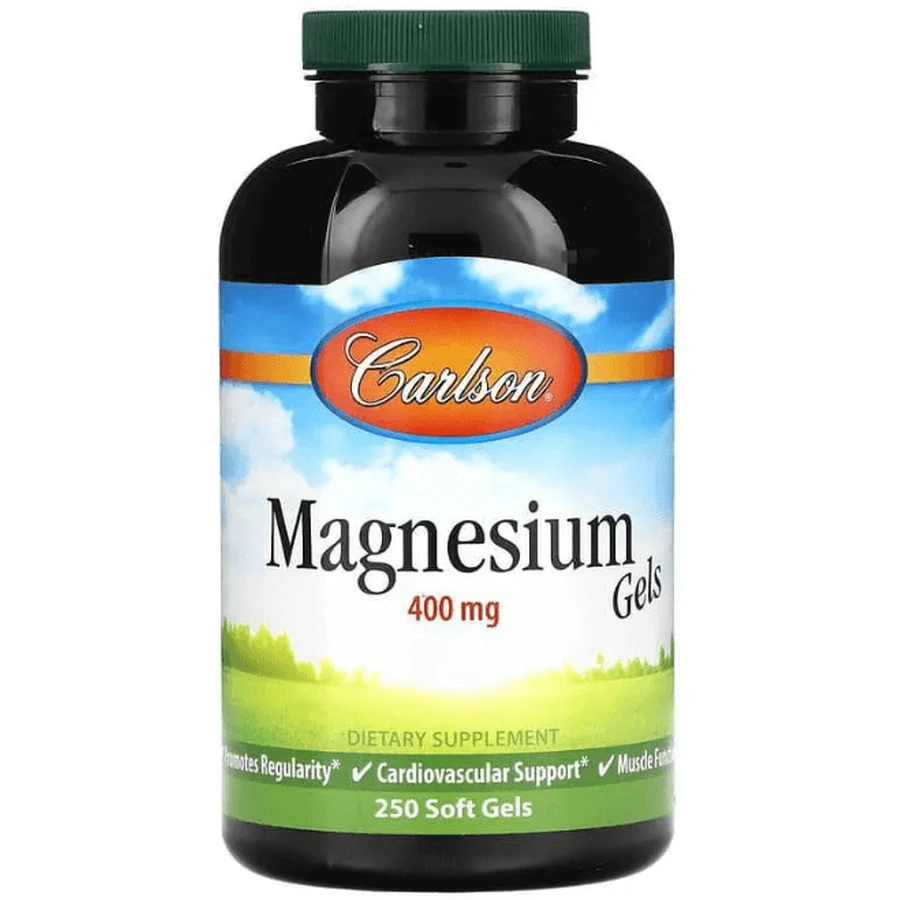Магний оксид Carlson Magnesium Gels 400 мг, 250 гелевых капсул: цены и характеристики