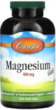 Магній оксид Carlson Magnesium Gels 400 мг, 250 гелевих капсул