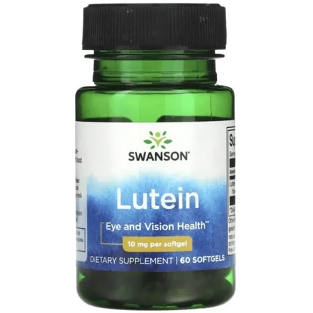 Лютеїн Swanson Lutein 10 мг, 60 гелевих капсул: ціни та характеристики