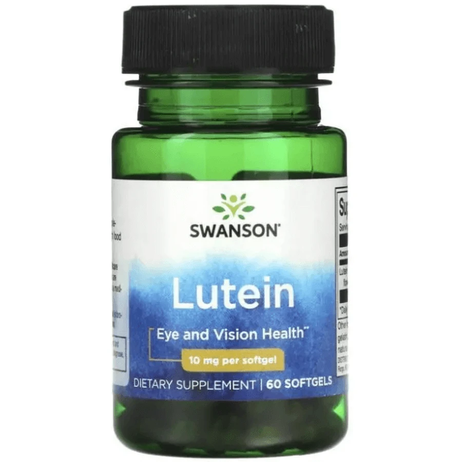 Лютеїн Swanson Lutein 10 мг, 60 гелевих капсул: ціни та характеристики