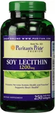 Лецитин из сои Puritan's PrideSoy Lecithin 1200 мг, 250 гелевых капсул