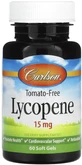 Лікопін Carlson Lycopene 15 мг, 60 гелевих капсул