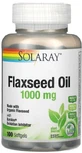 Лляна олія Solaray Flaxseed Oil 333 мг, 100 гелевих капсул