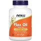 Льняна олія Now Foods Flax Oil 1000 мг, органік, незамінні жирні кислоти Омега-3, 100 гелевих капсул